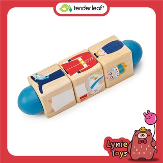 Tender Leaf Toys ของเล่นไม้ ของเล่นเด็ก บิดจับคู่ธีมลอนดอน London Twister