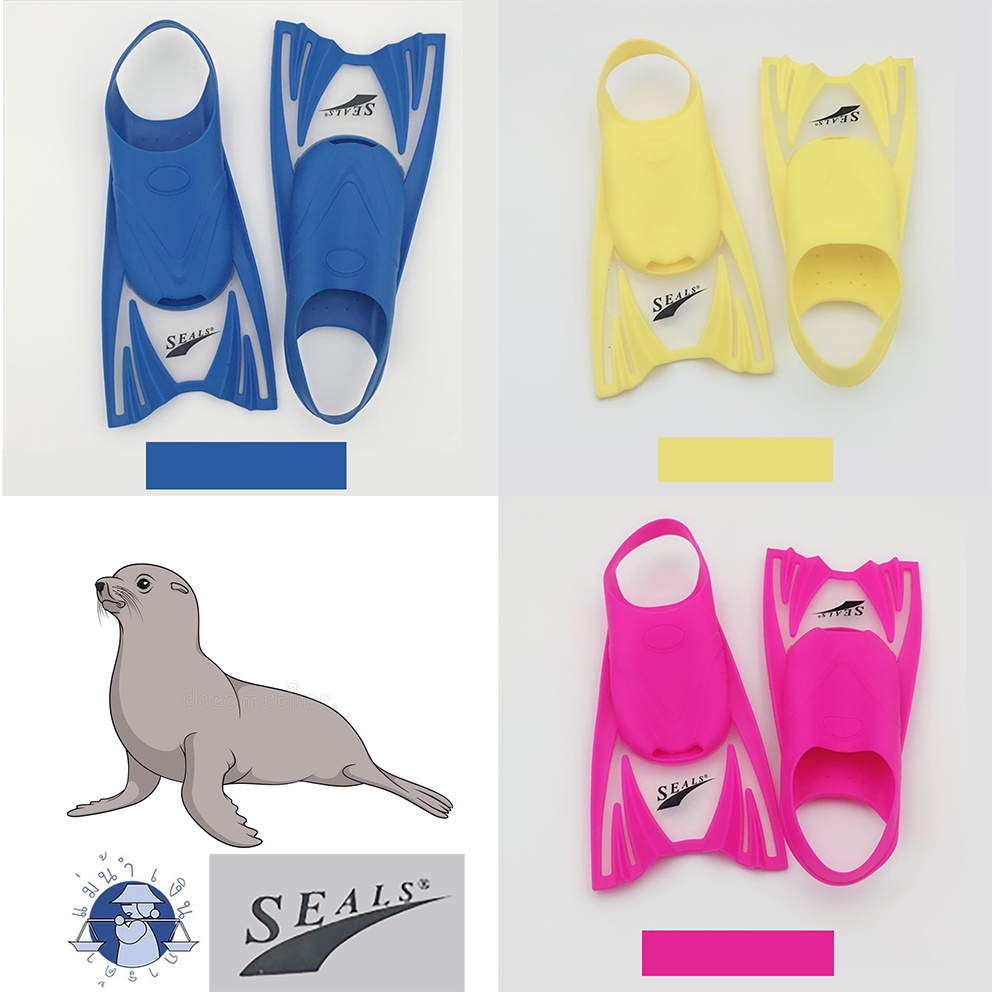 (seals) F18 ตีนกบ / flippers รุ่นเด็ก [รหัสทางร้าน SW-01-08]