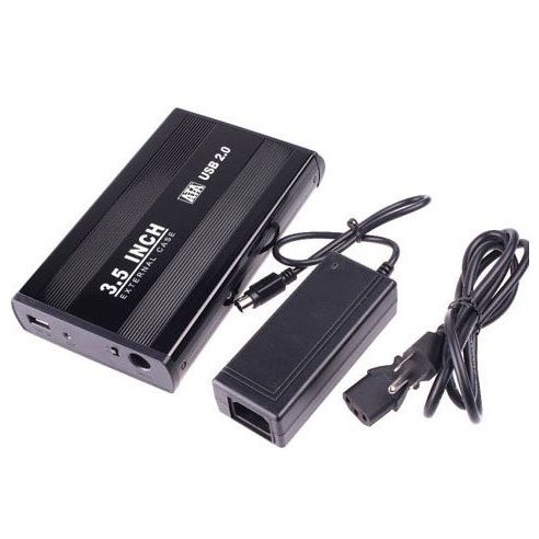 ลดราคา USB 2.0 3.5 Inch SATA External Hard Drive HDD Enclosure Case Black - intl #สินค้าเพิ่มเติม สายต่อจอ Monitor แปรงไฟฟ้า สายpower ac สาย HDMI