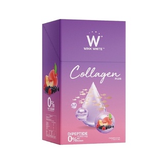 Wink White COLLAGEN  Plus คอลลาเจนสูตรใหม่ กล่องม่วง (1 กล่องบรรจุ 7 ซอง )