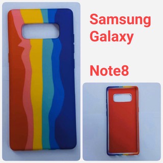 เคสสายรุ้ง  Samsung Galaxy Note 8: เคสสายรุ้ง บุกำมะหยี่