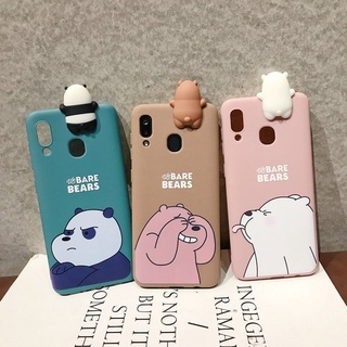 เคส OPPO A54 A53 A15 A15S A93 A92 A52 A31 A12 A9 A7 A5 A5S A3S A1K A37 A37F F11 F9 F7 F5 Realme 5 5i 5S 6i C2 C1 Pro OPPOA53 OPPOA31 OPPOA37 OPPOA5 OPPOA3S OPPOF9 OPPOF7 OPPOF5 2020 3D Cartoon Bear Soft case Cover+Bear Doll