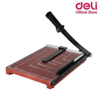 Deli 8003 Lever Paper Trimmer แท่นไม้ตัดกระดาษ ขนาด B4 (380 x 300mm) แท่นตัดกระดาษ ที่ตัดกระดาษ อุปกรณ์สำนักงาน school