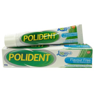 POLIDENT DENTURE ADHESIVE CREAM FLAVOR FREE