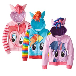 เสื้อแจ็คเก็ตลายการ์ตูน my little pony สําหรับเด็กอายุ 3-8 ปี