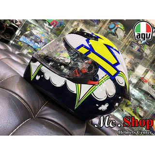 หมวกกันน็อค AGV K3 SV MULTI ECE DOT - BUBBLE BLUE/WH/YELLOW FLUO