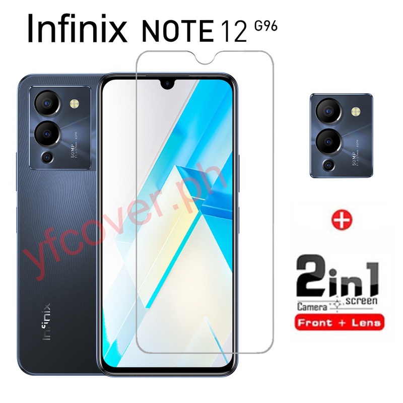 Infinix Note 12 G96 ฟิล์มกระจกนิรภัยสําหรับ Infinix Note 12 11S 11 10 Pro Hot 11S NFC 10s 12i 10i 9 Play Clear 9H ป้องกันหน้าจอ + ตัวป้องกันกล้อง