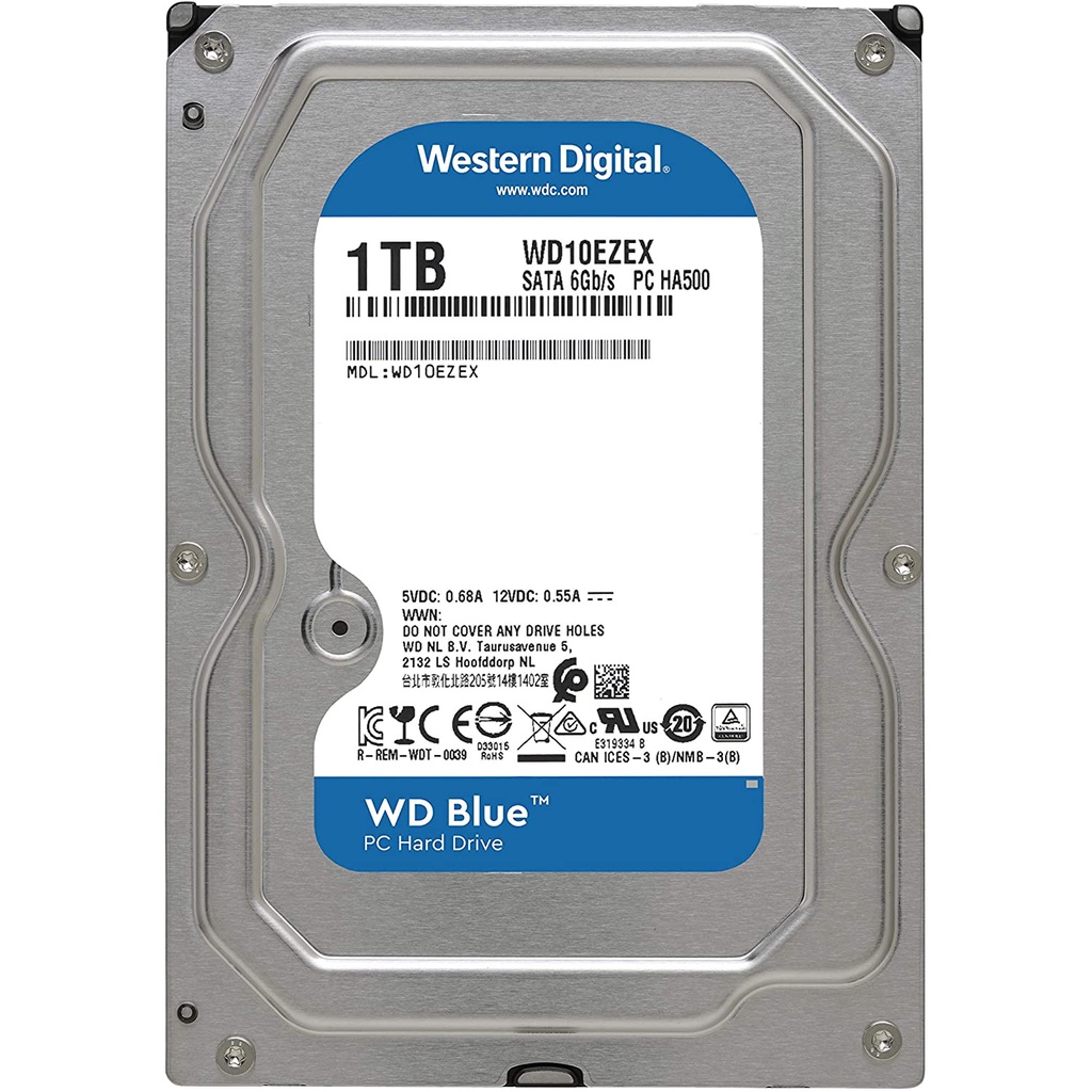 WD BLUE 1TB | 2TB PC Desktop Hard Disk 7200 RPM 3.5" Internal SATA Hard Drive - WD10EZEX / WD20EZBX
