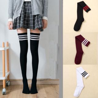 New Style Womens Personality Striped High-top Stockings, Sexy Fashion Ladies Trendy Niche Design Over-the-knee Socks