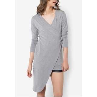 Jezebel ชุดเดรส Front Wrapped V Neckline