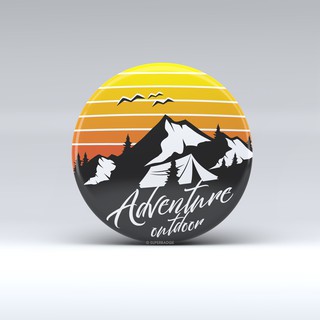 เข็มกลัด Vintage Adventure Camping Outdoor 201935