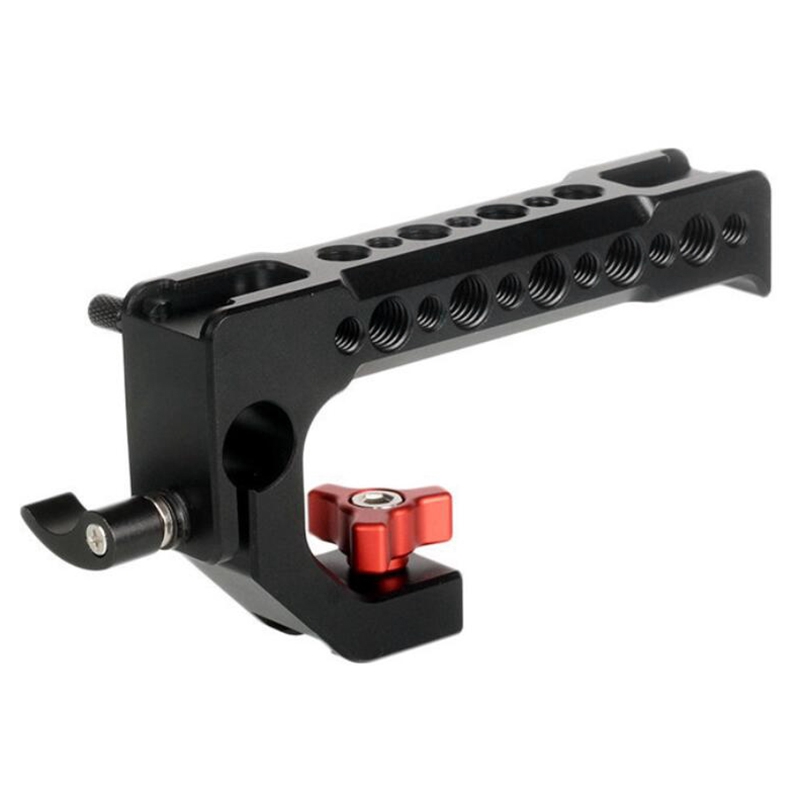 DSLR Camera Handle with 15mm Rod Hole Cold Shoe 1/4 Inch 3/8 Inch ...