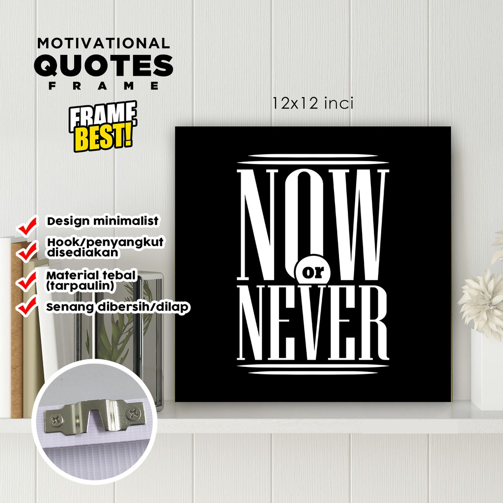 MOTIVATIONAL QUOTE FRAME (ดํา&ขาว)