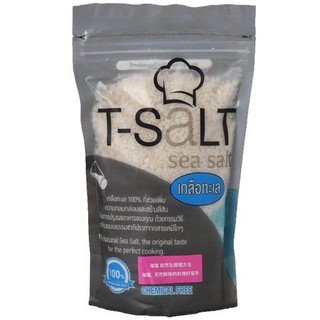 ที - ซอลท์เกลือทะเลถุง 600 กรัม/T-salt Sea Salt Bag 600g(แพค3)