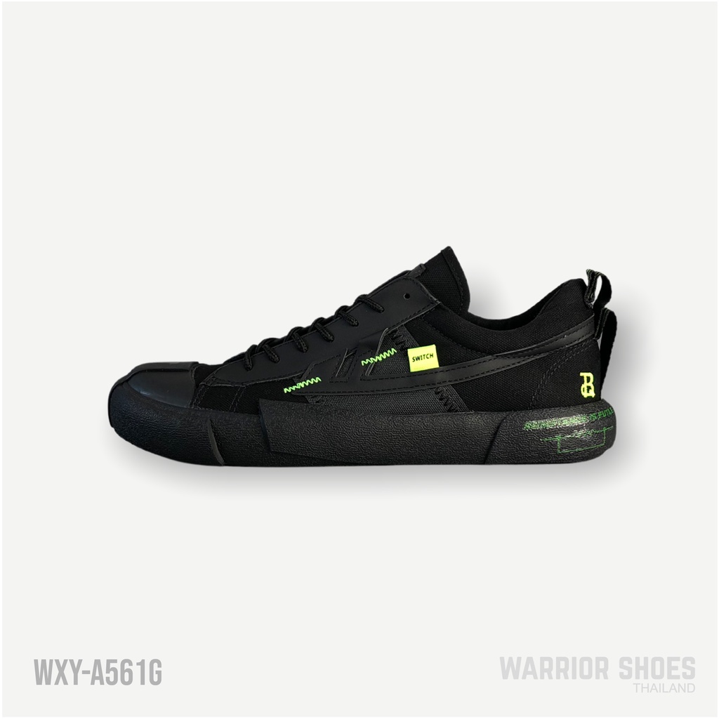 Warrior shoes รองเท้าผ้าใบ รุ่น WXY-A561G สี Black