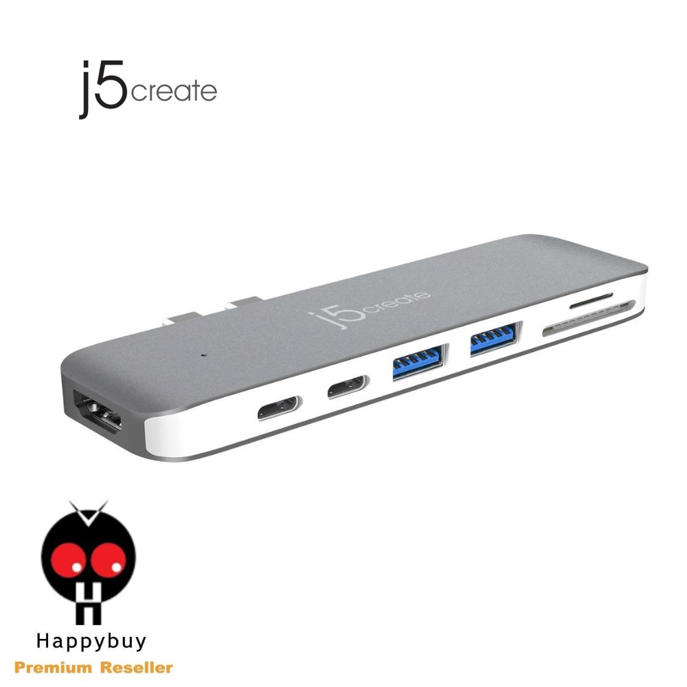 J5 CREATE JCD382 USB TYPE-C MINI DOCK สําหรับ MACBOOK PRO THUNDERBOLT 3 คอมพิวเตอร์