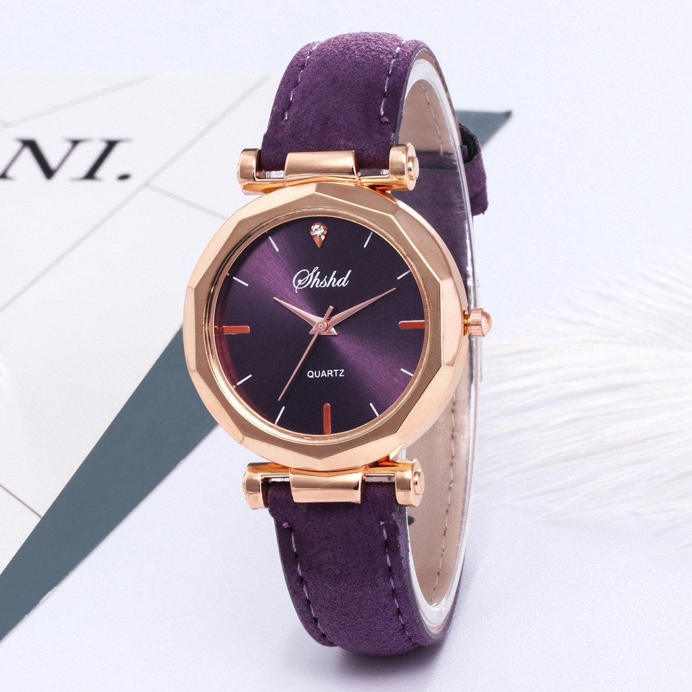 Ladies Analog Quartz Wrist Watch Fashion Women Leather Luxury Watch — free download