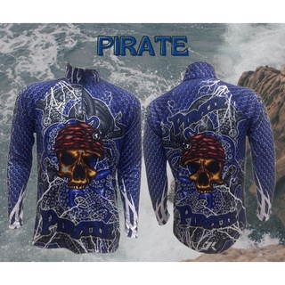 JK Thailand เสื้อตกปลา PIRATE ป้องกันรังสี UV 80% แห้งเร็ว