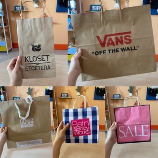 ถุงกระดาษคราฟท์ Kloset etcetera, Vans, CC-OO, Bath and body works, Victorias secret แท้💯% จากช็อป✔️สินค้าพร้อมส่ง✔️