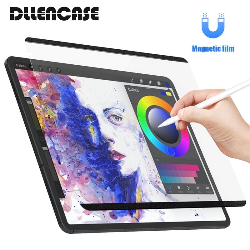 Dllencase ฟิล์มกระดาษกันรอยหน้าจอสําหรับ Compatible For Ipad Pro 11 Air 4 10.9 10.2 7th 8th A041