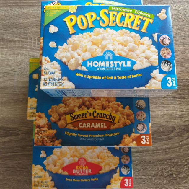 🍿POPCORN 🍿ป๊อปคอร์น อร่อยๆ ใหม่ๆร้อนๆ ไมโครเวฟป๊อปคอร์น POP-SECRET 🍿