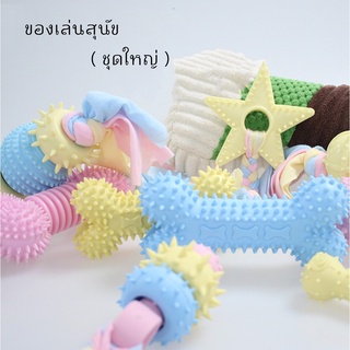 AL-068 ของเล่นสุนัข ยางกัด ของเล่นหมา แมว บอลหมา เชือกกัด สีพาสเทล ของเล่นผ้า ทำจากวัสดุทนทาน ปลอดภัย 🔥 พร้อมส่ง 🔥