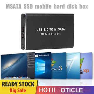 ฮาร์ดไดรฟ์ขนาดเล็ก Ssd Usb 3 . 0 To Msata External Hard Disk Hdd Case L &amp; 6