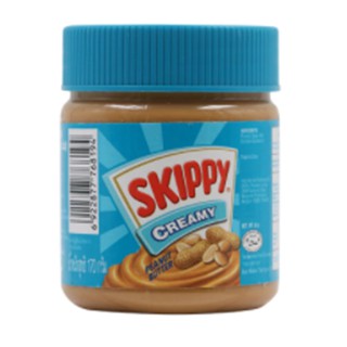 สกิปปีเนยถั่วทาขนมปังชนิดละเอียด 170กรัม Skippy Creamy Peanut Butter 170g.แยม ผลิตภัณฑ์ทาขนมปัง