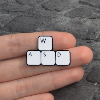 Wasd เข็มกลัด รูปคีย์บอร์ดวิดีโอเกม ควบคุมเกม เครื่องประดับ สําหรับของขวัญ คอมพิวเตอร์