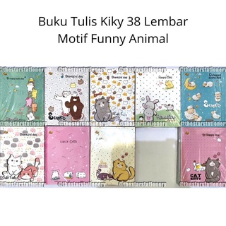 (1 Pack isi 10 Buku) Buku Tulis KIKY 38 Lembar Garis Warna / Buku Tulis KIKY 38 Warna (1 Pak/10)
