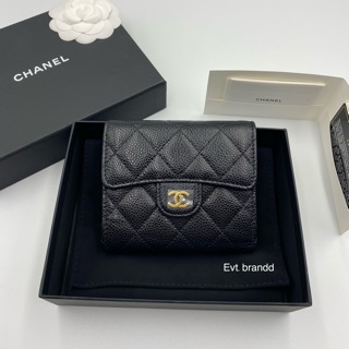 Used once Super like newww chanel tri-fold wallet Hl28 ghw