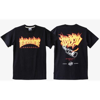 เสื้อยืด แนวสตรีท GRIMYTH DSVE-TEE-39 BURN