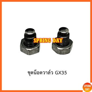 น็อต น๊อต กระเดื่องวาล์วHonda GX35 เครื่องตัดหญ้า เครื่องพ่นยา GX35 UT31 UMK345 น๊อตแขนกดวาล์ว น๊อตขากดวาล์ว GX35 UMK435