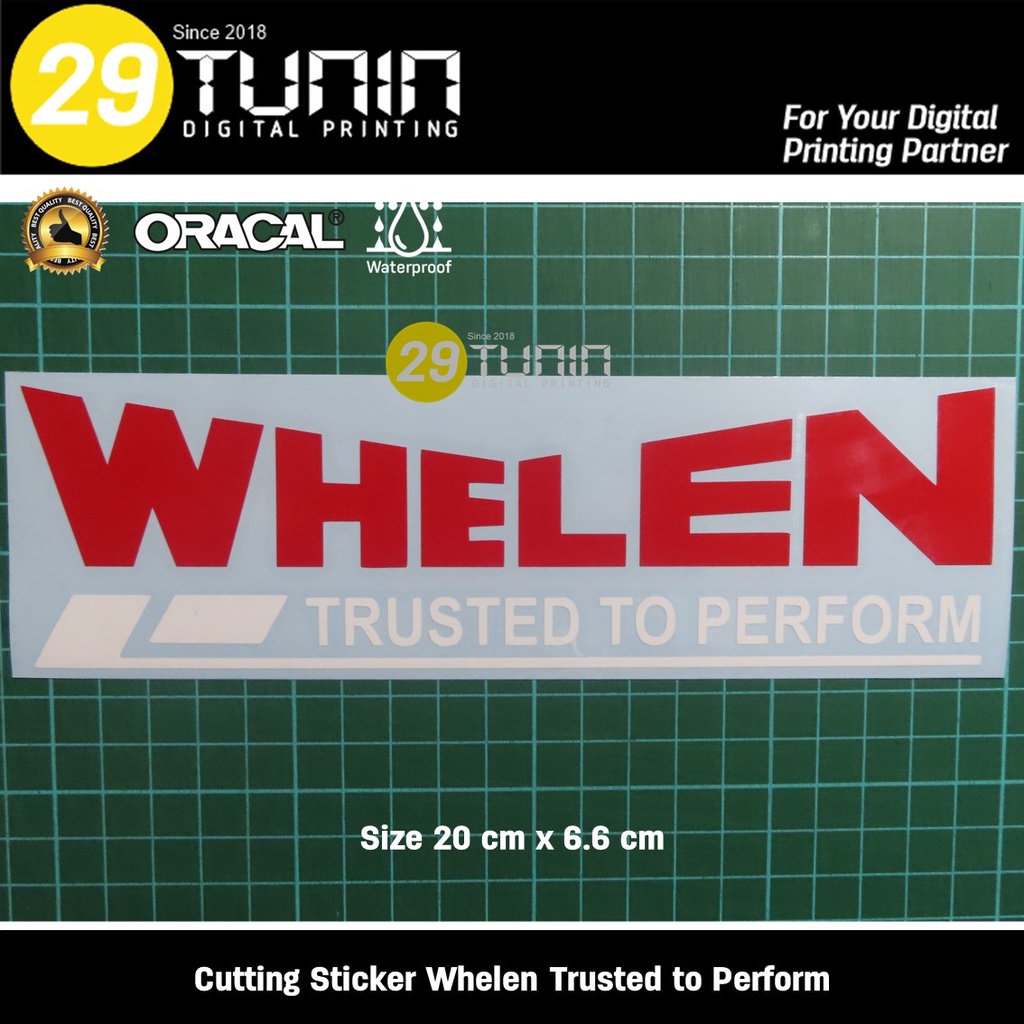 สติ๊กเกอร์ตัด Whelen Trusted to Performance Stickers