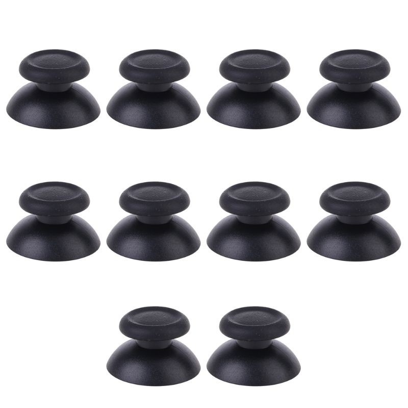 10pcs Analog Replacement Controller Thumbsticks Thumb Stick for Black