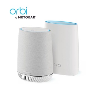 NETGEAR Orbi Tri-Band Whole Home Mesh WIFI System with Built-in Smart Speaker and 3Gbps Speed (RBK50V) เครื่องขยายสัญญาณ WiFi รับประกันศูนย์ไทย 2 ปี