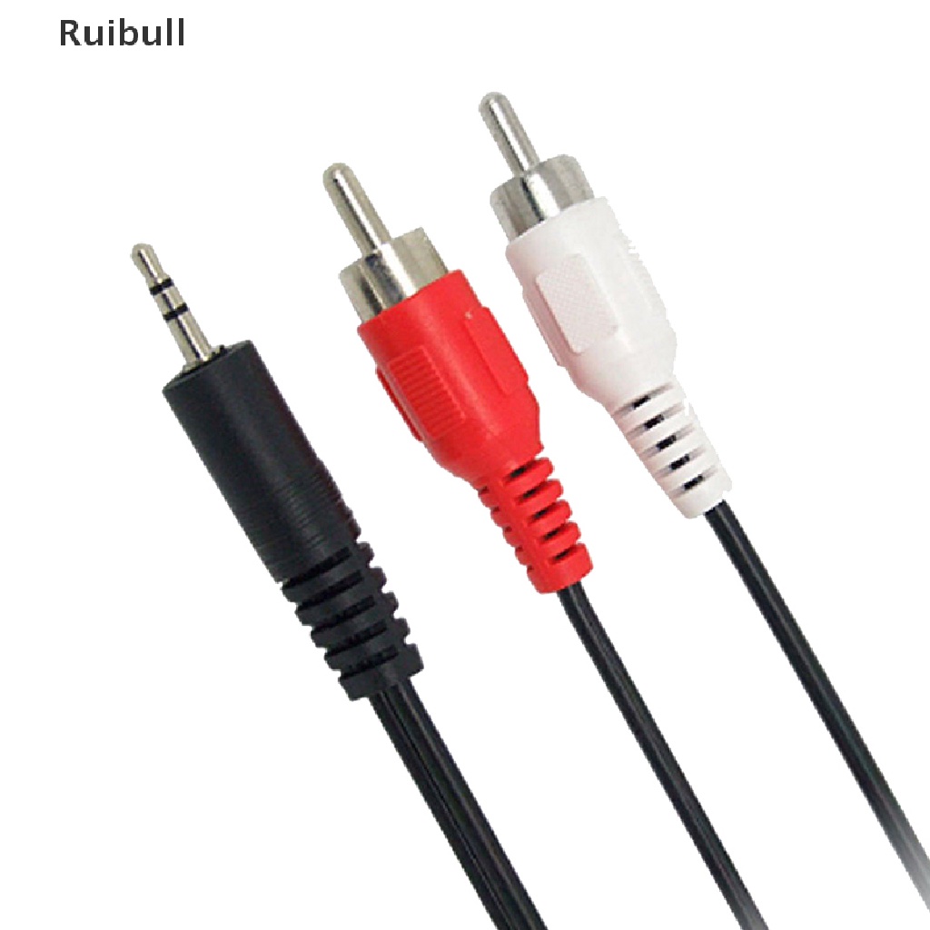 [Ruibull] 1.2m 3.9 Feet 3.5mm Plug Jack to 2RCA Male Audio Cable Splitter Phone to Speaker Hot Sale