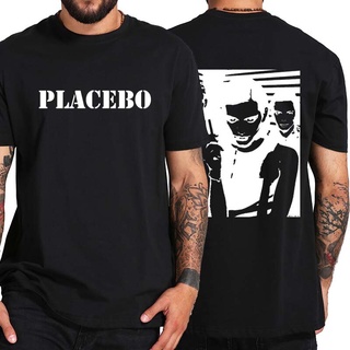 เสื้อผ้าผชเสื้อยืดแขนสั้นลําลอง ผ้าฝ้าย 100% พิมพ์ลาย Placebos Band Rock Music Essential สไตล์วินเทจ ไซซ์ EU สําหรับผู้ช