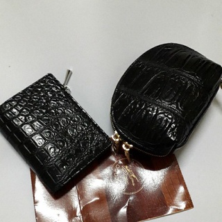 set black crocodile  wallet กระเป๋าสตางค์จระเข้1699