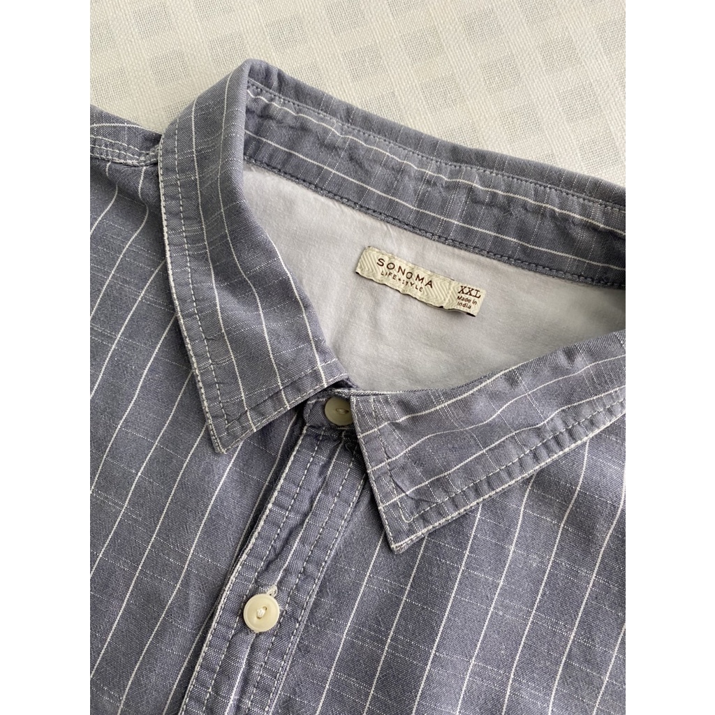 เสื้อเชิ้ต Sonoma Chambray work shirt style Size XXL-ของมือสอง #2