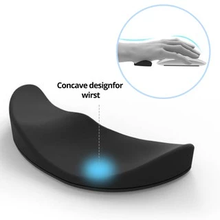 Ankndo แผ่นรองเมาส์ซิลิโคนเจลกันลื่นสําหรับเล่นเกมสํานักงาน Ergonomic Wrist Rest แผ่นรองข้อมือ ที่รองข้อมือเมาส์