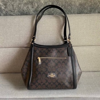 COACH C6232 KRISTY SHOULDER BAG IN SIGNATURE CANVAS