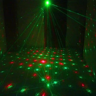 Mini Laser Stage lighting ไฟเลเซอร์ ไฟดิสโก้ ไฟเธค กระพริบตามจังหวะเพลง