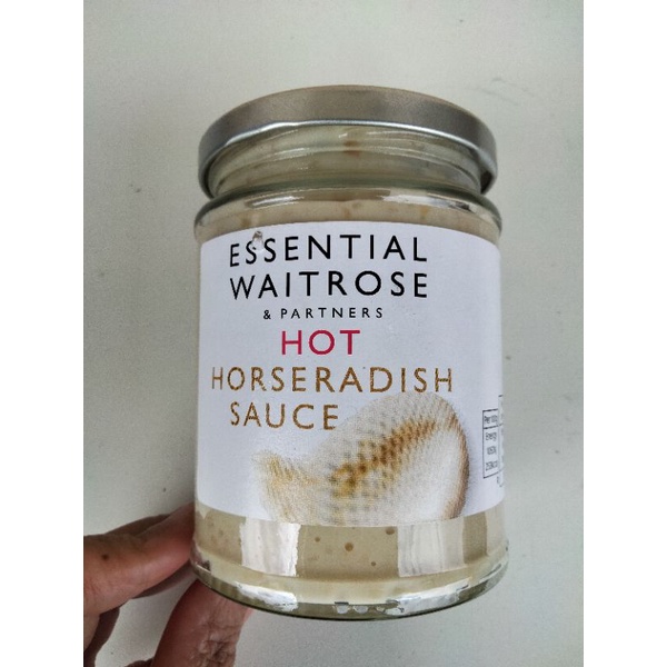 Waitrose Essential Hot  Horseradish sauce ซอส  ฮอร์ราดิช เวทโทรส 285 กรัม ราคาโดนใจ