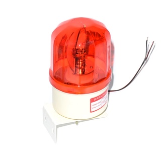 ไฟหมุน ไฟเตือน ไฟฉุกเฉิน มีเสียงไซเรน Silent)  ไฟไซเรน รุ่น LTE-1121J 4 นิ้ว 220V สีแดง Rotary Warning Light)