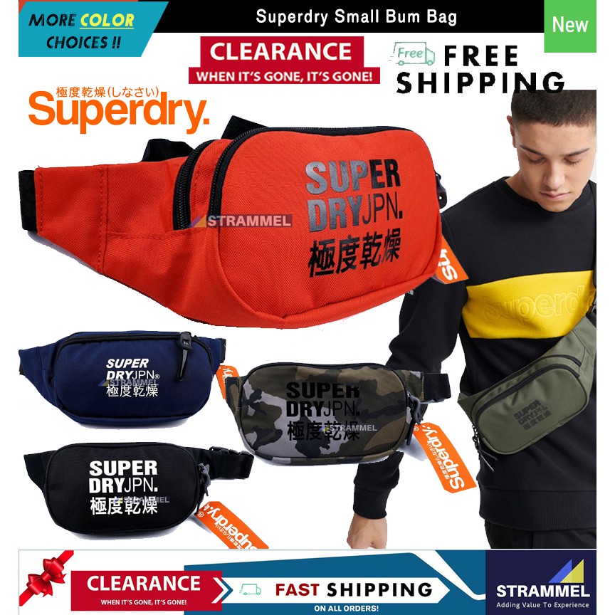 Superdry Small Bum Bag - ตัวเลือกหลายสี - กระเป๋ากระเป๋าคาดเอวกระเป๋าด้านข้างกระเป๋าสะพายกระเป๋าหน้า