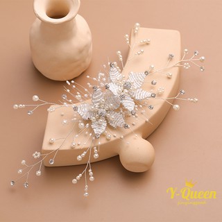 1Pcs Handmade Weave Exquisite Imitation Pearl Hairclip Bride Wedding Decorations Luxury Charming Bea