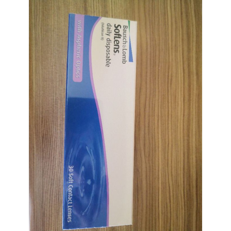 คอนแทคเลนส์ Bousch&Loms สายตา3.50 รายวัน Exp.09/2024 แบบใส แถมฟรี Biomedics สายตา 3.75อี5คู่