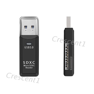 Cre อะแดปเตอร์การ์ดรีดเดอร์ 2 In 1 Usb 3 . 0 High Speed Micro Sd Tf Sd สําหรับ Pc Laptop