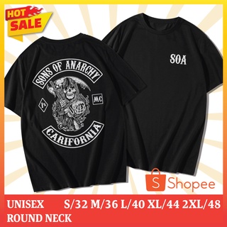 【hot sale】เสื้อยืดคอกลมสกรีนลาย SONS OF ANARCHY